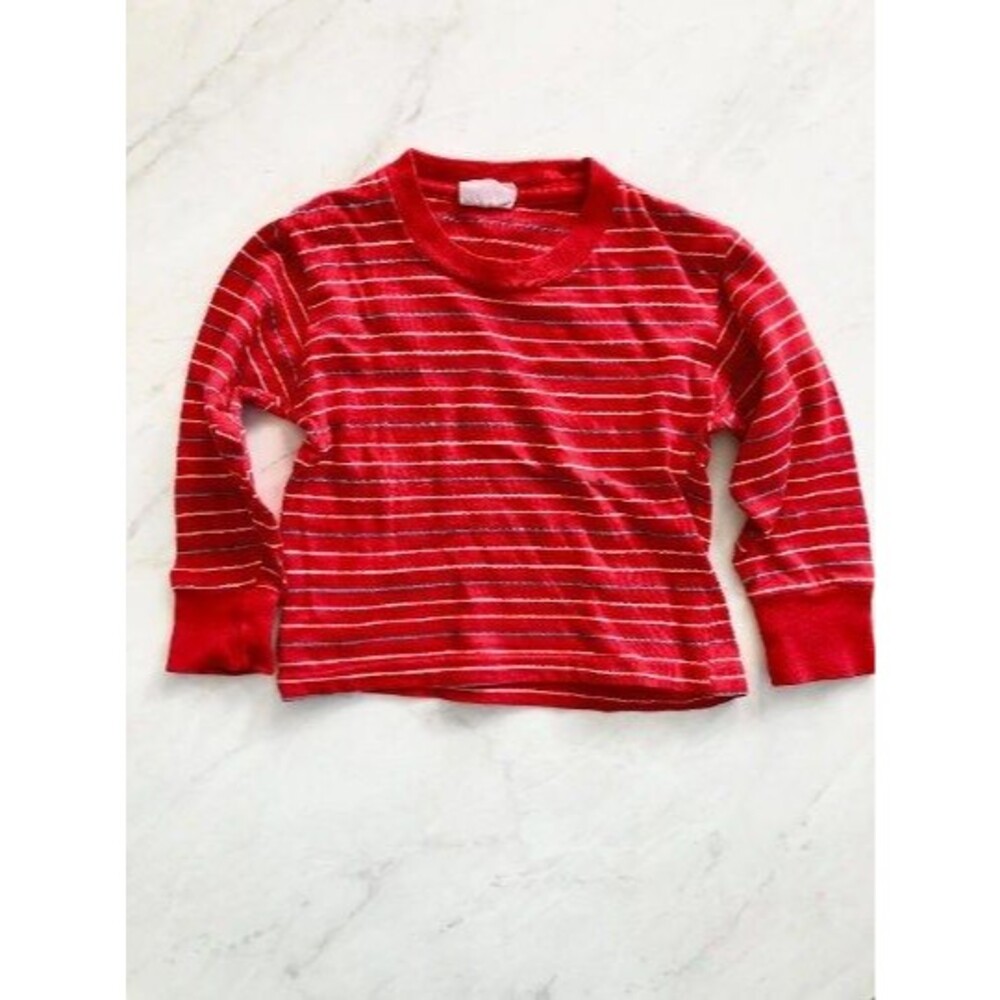 Red Vintage Creston Baby Shirt | vintage baby clothes | longsleeve